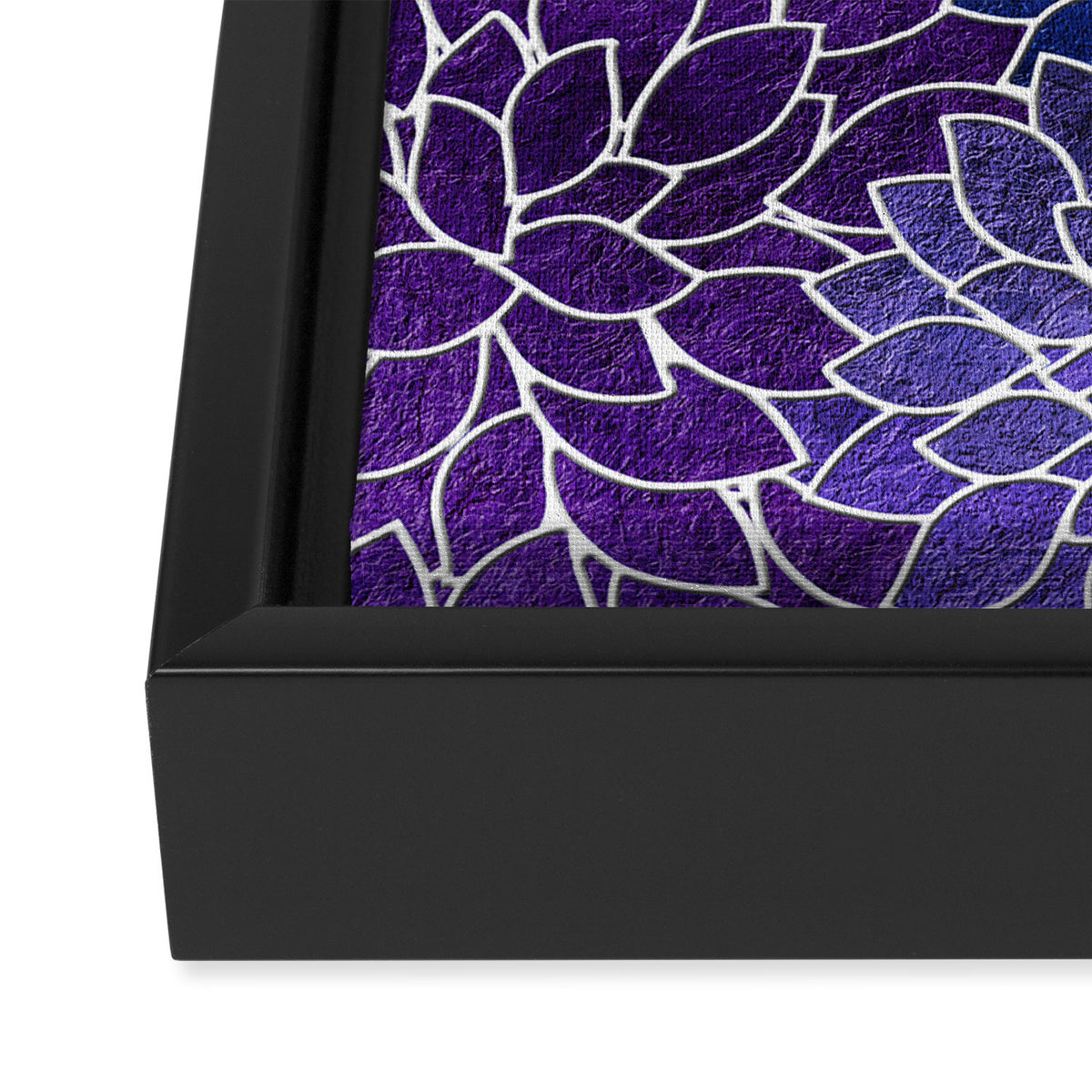 Floral Abstract 22 Framed Canvas Print Gallery Image 3