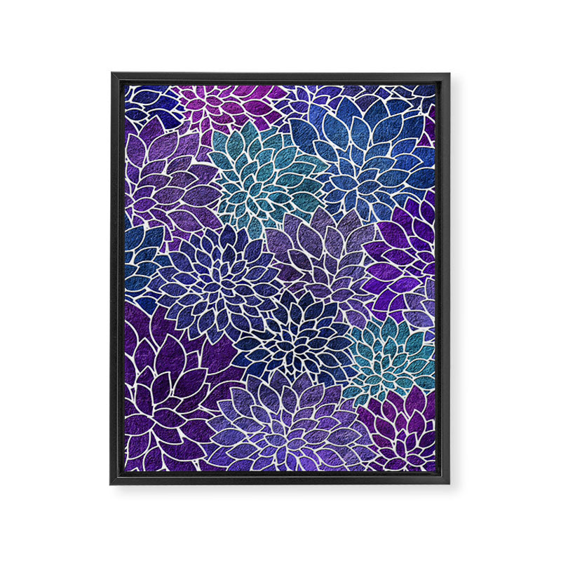 Floral Abstract 22 Framed Canvas Print Gallery Image 8