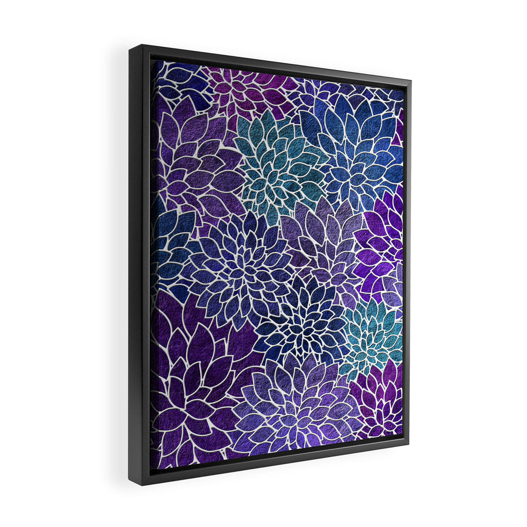 Floral Abstract 22 Framed Canvas Print Gallery Image 2