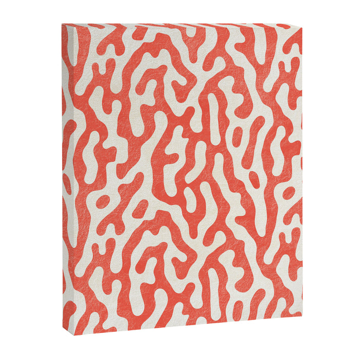 Living Coral Organic Pattern 2 Canvas Print Gallery Image 1