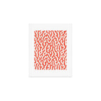 Living Coral Organic Pattern 2 Art Print Gallery Image 1