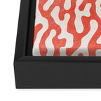 Living Coral Organic Pattern 2 Framed Canvas Print Gallery Image 3