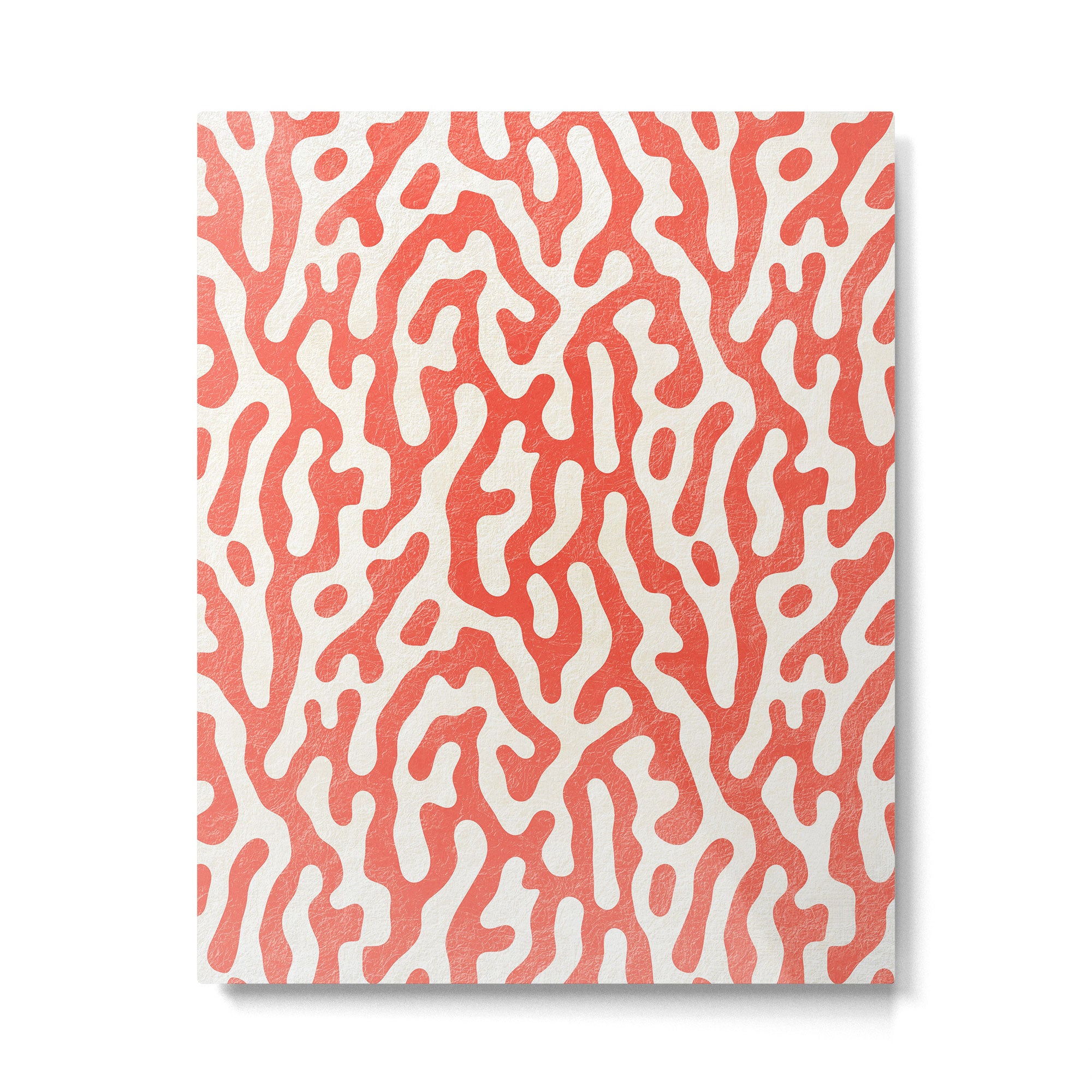 Living Coral Organic Pattern 2 Metal Print Gallery Image 6