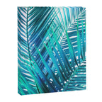 Turquoise Palm Leaves Canvas Print Gallery Image 8