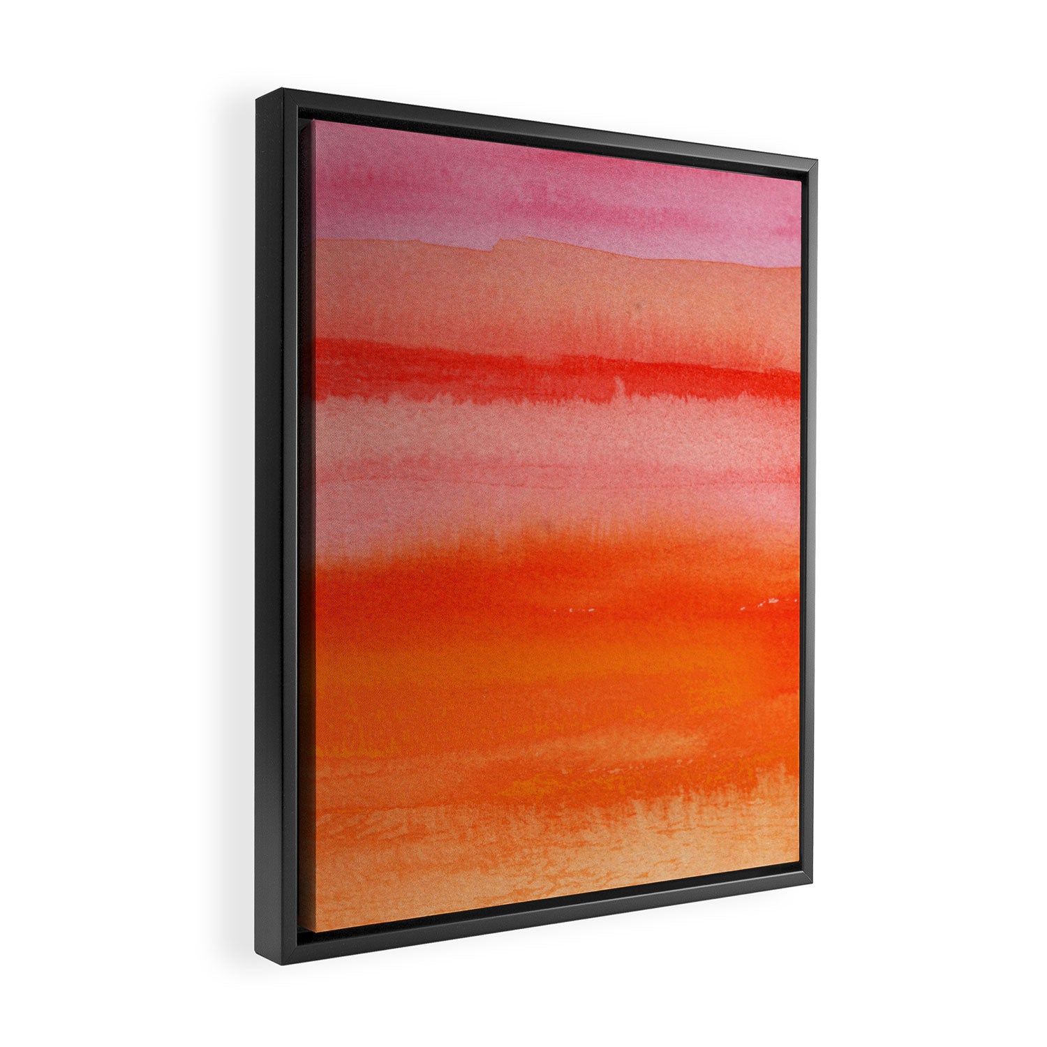 Watercolor Sunset Sky Framed Canvas Print Gallery Image 2
