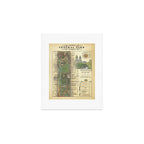 NYC's Central Park [Vintage Inspired] "San Remo" Running route map Art Print Gallery Image 1