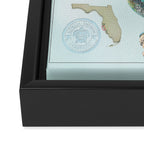 Sarasota & Siesta Key Area Map Framed Canvas Print Gallery Image 3