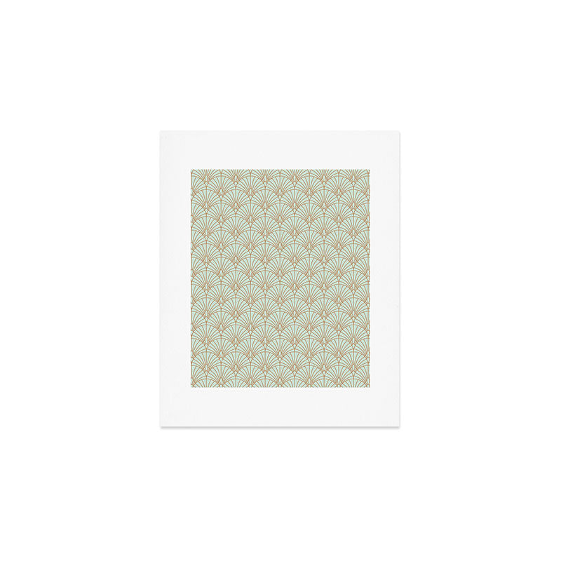 Art Deco fan pattern Art Print Gallery Image 1