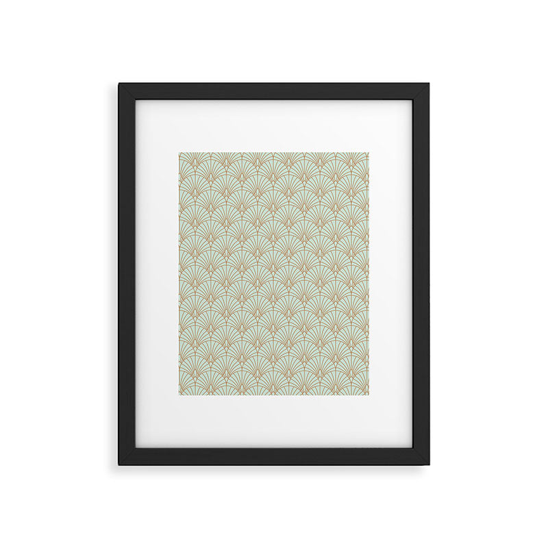 Art Deco fan pattern Framed Art Print Gallery Image 6