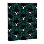 Art Deco Shell Print Canvas Print Gallery Image 8