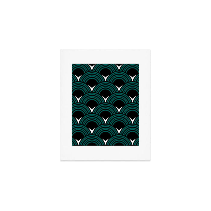 Art Deco Shell Print Art Print Gallery Image 1