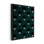 Art Deco Shell Print Framed Canvas Print Gallery Image 2