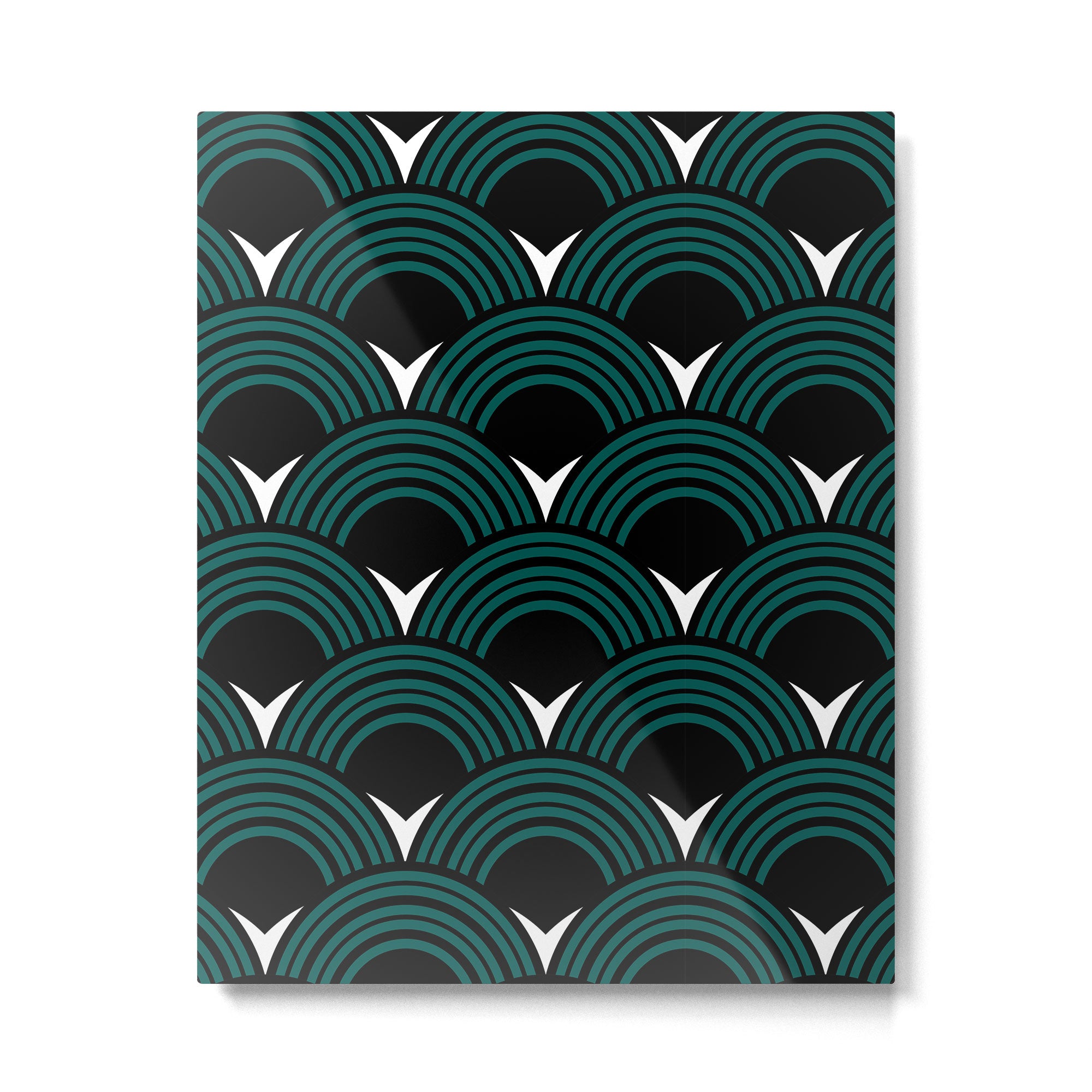 Art Deco Shell Print Metal Print Gallery Image 6