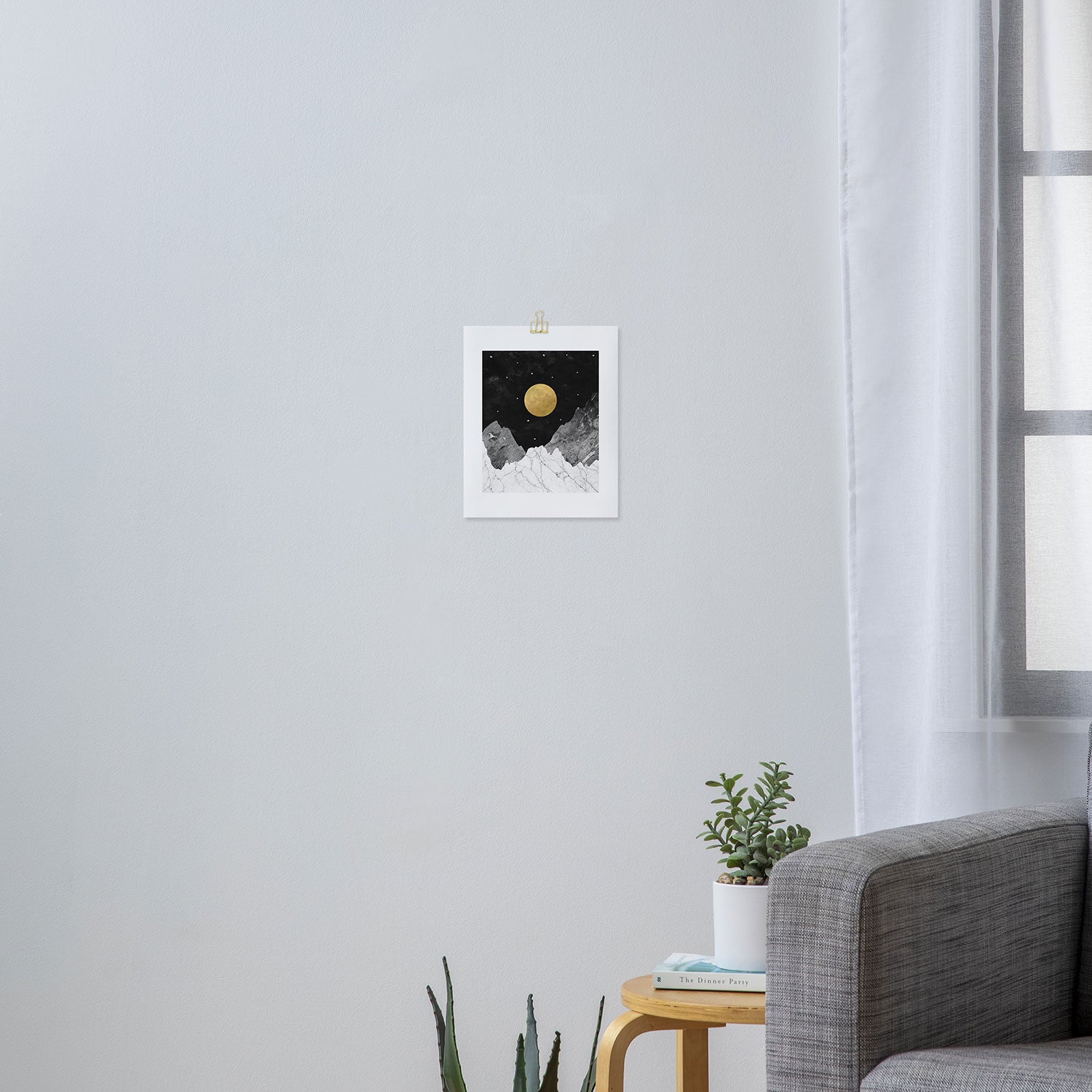 Moon and Stars Art Print Gallery Image 3