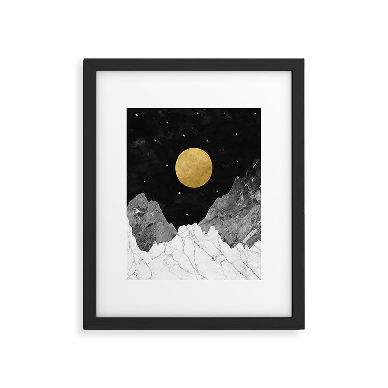 Moon and Stars Framed Art Print Gallery Image 1
