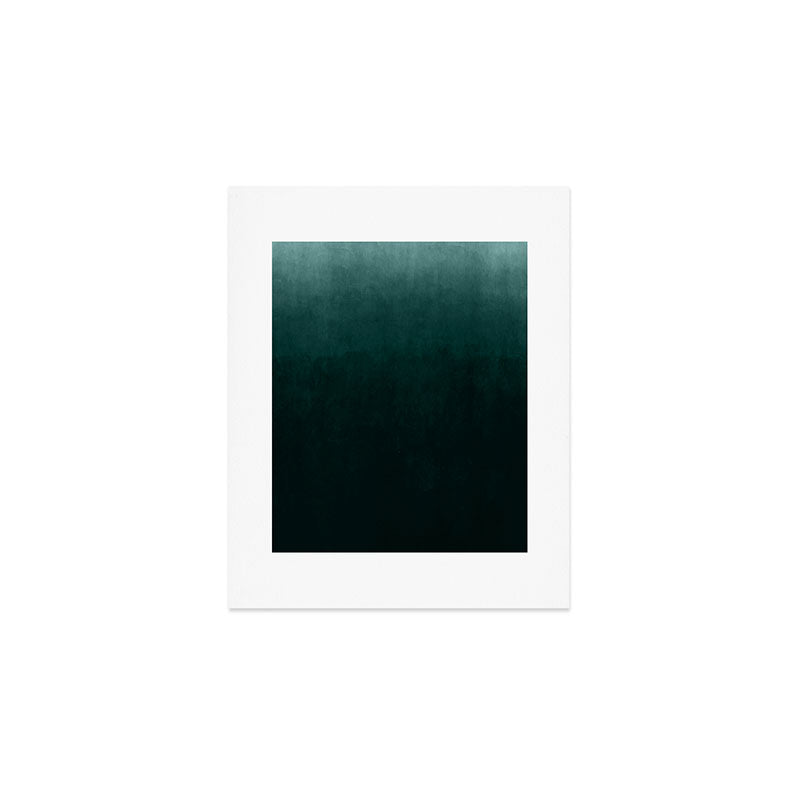 Ombre Emerald Art Print Gallery Image 1