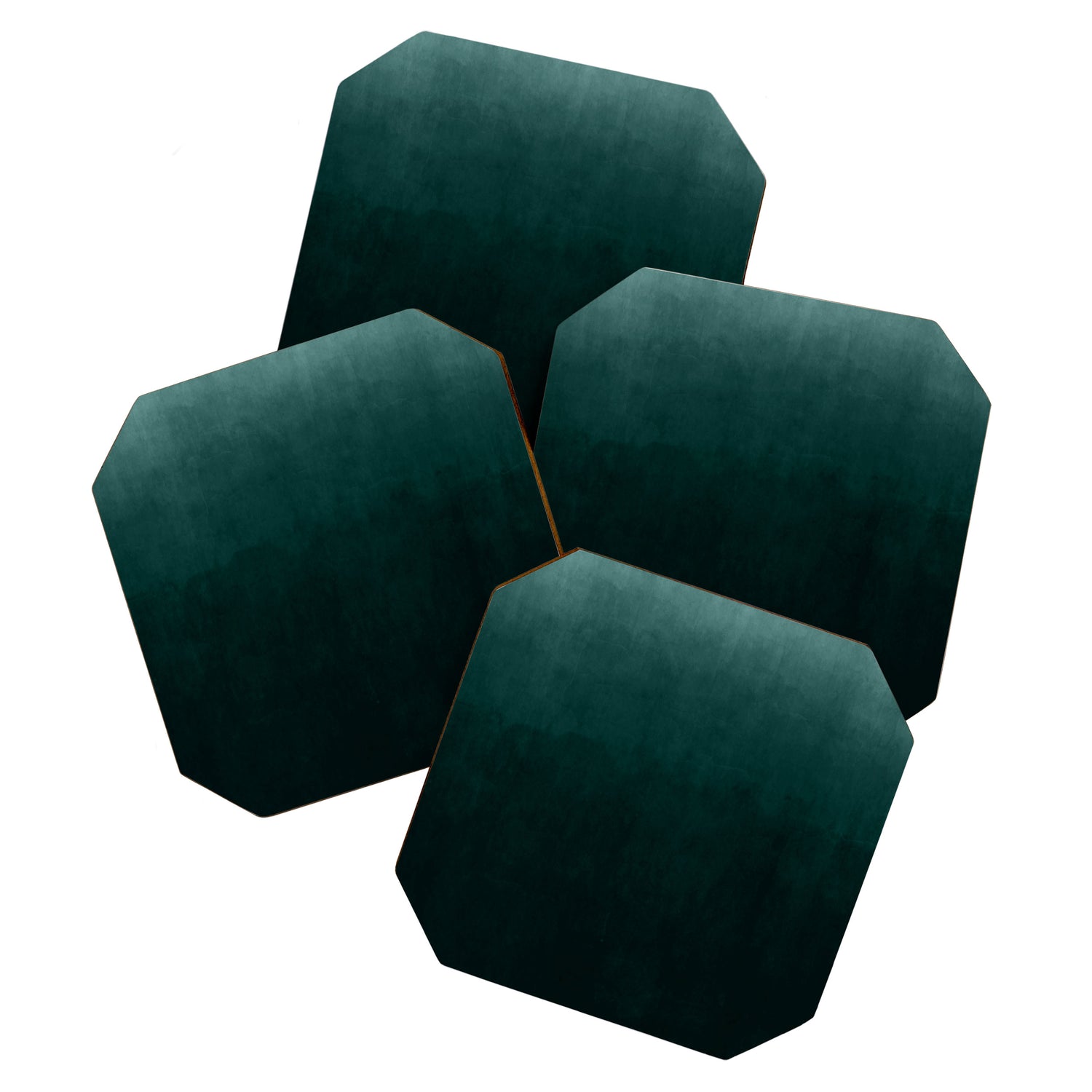 Ombre Emerald Coaster Gallery Image 1