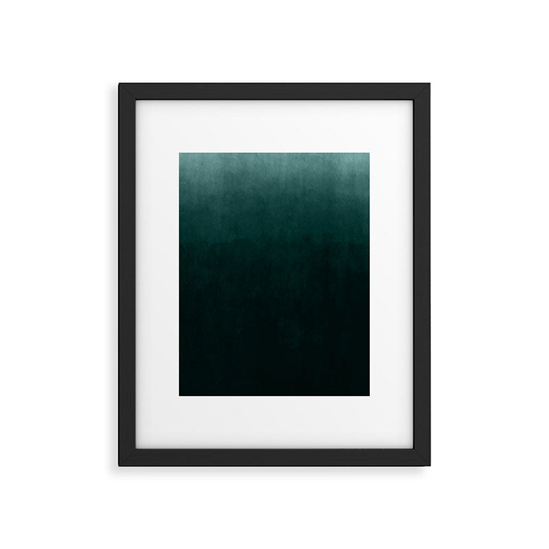 Ombre Emerald Framed Art Print Gallery Image 6