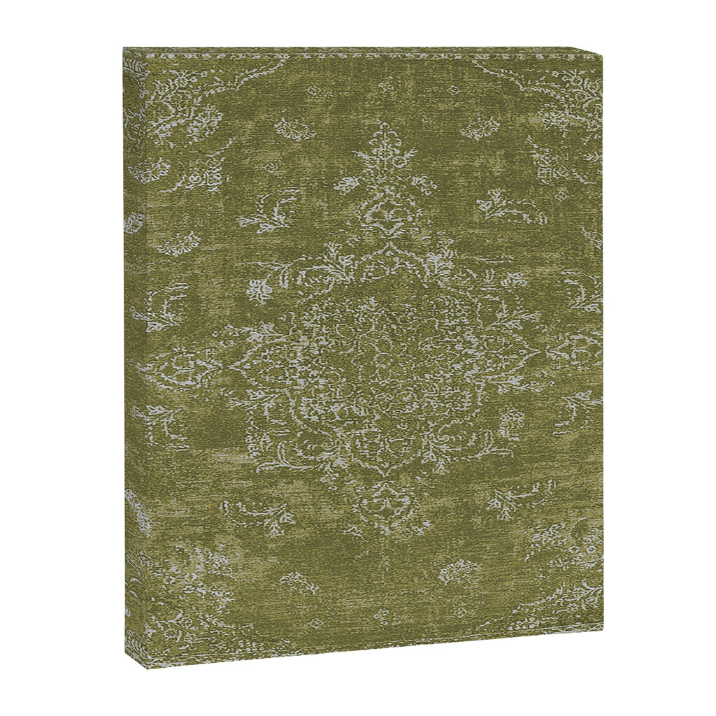 Antique Persian Vintage Rug Print Olive Green Canvas Print Gallery Image 8