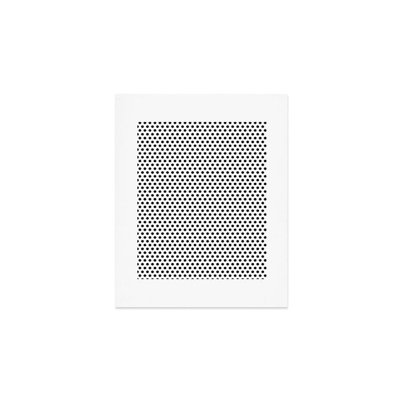 Black and White Polka Dot Art Print Gallery Image 1