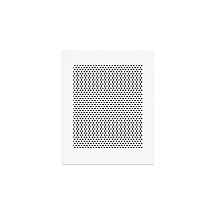 Black and White Polka Dot Art Print Gallery Image 1