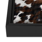 Brown Cowhide Framed Canvas Print Gallery Image 3