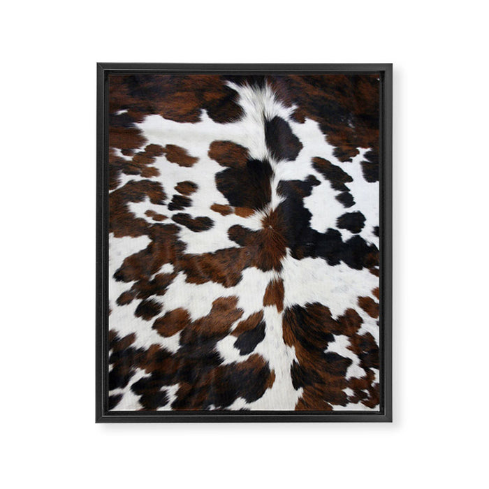 Brown Cowhide Framed Canvas Print Gallery Image 1