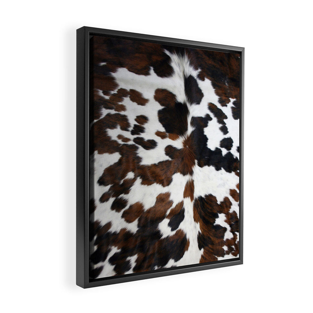 Brown Cowhide Framed Canvas Print Gallery Image 2