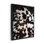Brown Cowhide Framed Canvas Print Gallery Image 2