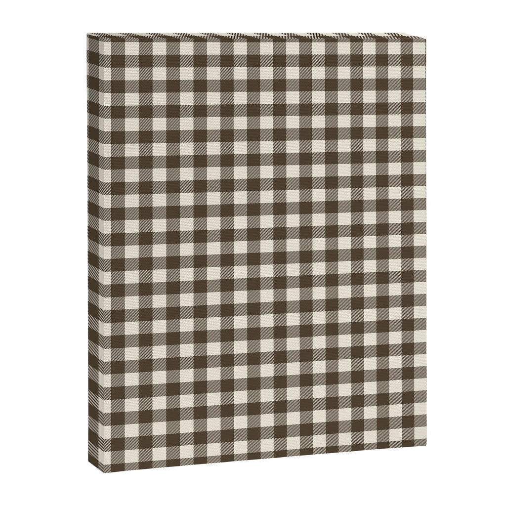 brown gingham Canvas Print Gallery Image 8