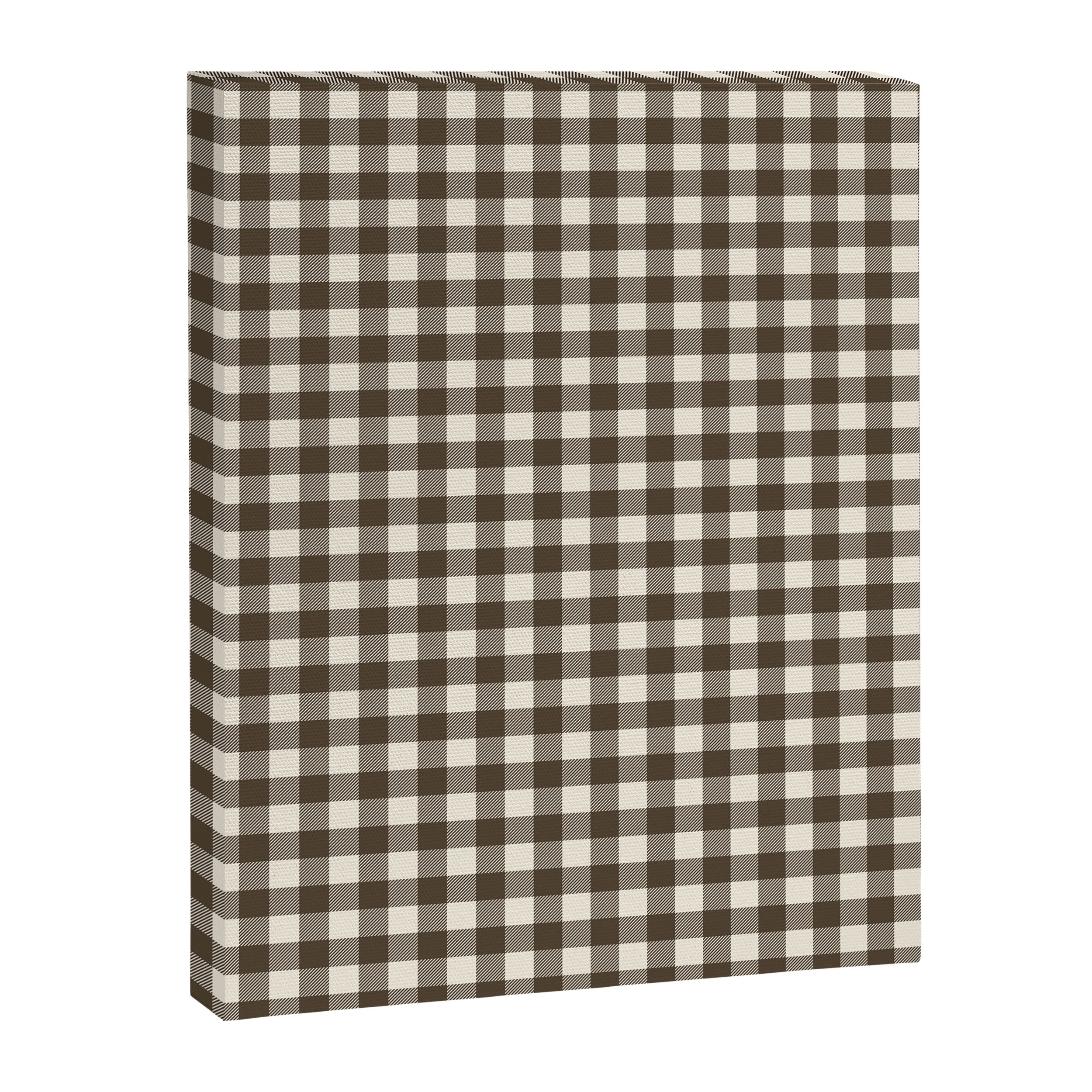 brown gingham Canvas Print Gallery Image 8
