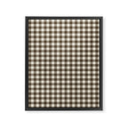 brown gingham Framed Canvas Print Gallery Image 8