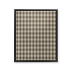 brown gingham Framed Canvas Print Gallery Image 8