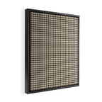 brown gingham Framed Canvas Print Gallery Image 2