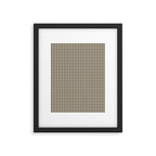 brown gingham Framed Art Print Gallery Image 6