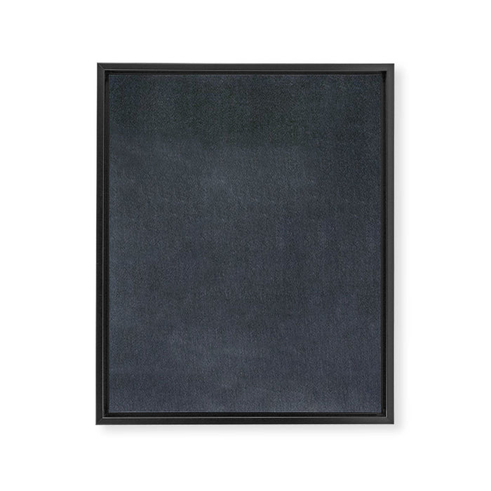 Charcoal Velvet Framed Canvas Print Gallery Image 1