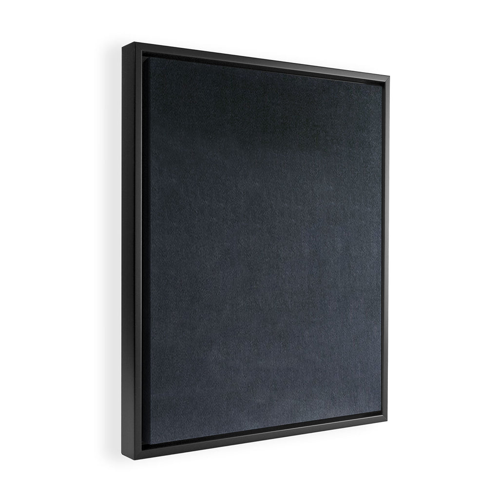 Charcoal Velvet Framed Canvas Print Gallery Image 2