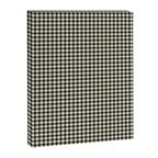 Dark Black Gingham Canvas Print Gallery Image 8