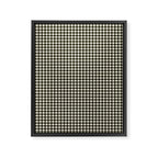 Dark Black Gingham Framed Canvas Print Gallery Image 8