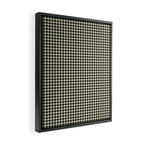 Dark Black Gingham Framed Canvas Print Gallery Image 2