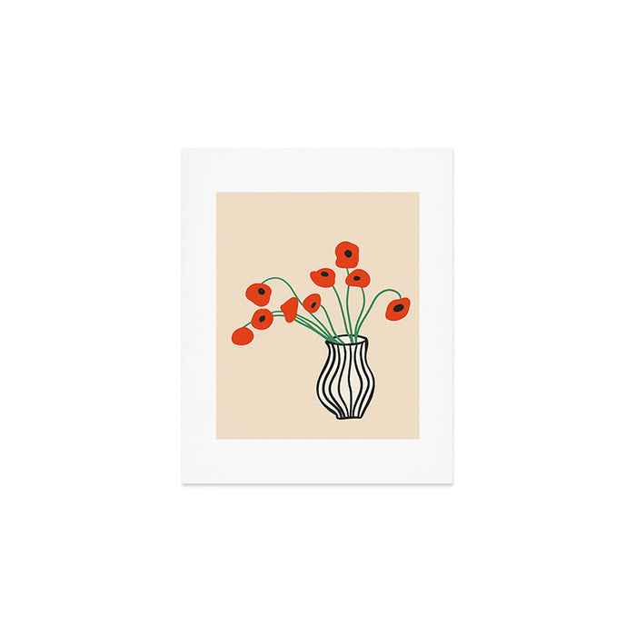 Flowers in Vase  Art Print Gallery Image 1
