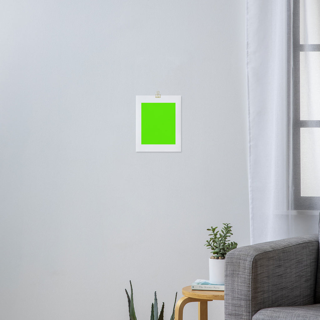 fluorescent neon green Art Print Gallery Image 3