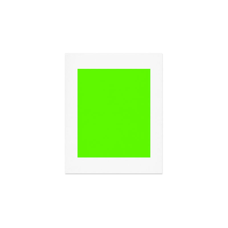 fluorescent neon green Art Print Gallery Image 1