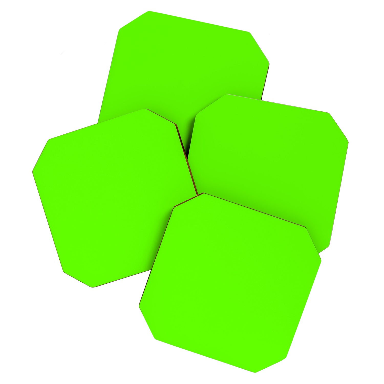 fluorescent neon green Coaster Gallery Image 1