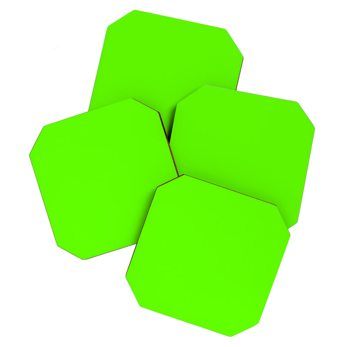fluorescent neon green Coaster Gallery Image 1