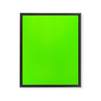 fluorescent neon green Framed Canvas Print Gallery Image 8