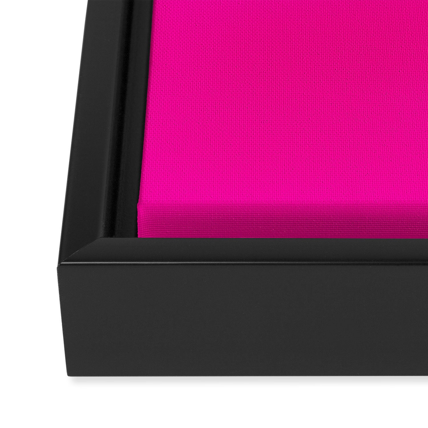 Fluorescent Pink Framed Canvas Print Gallery Image 3