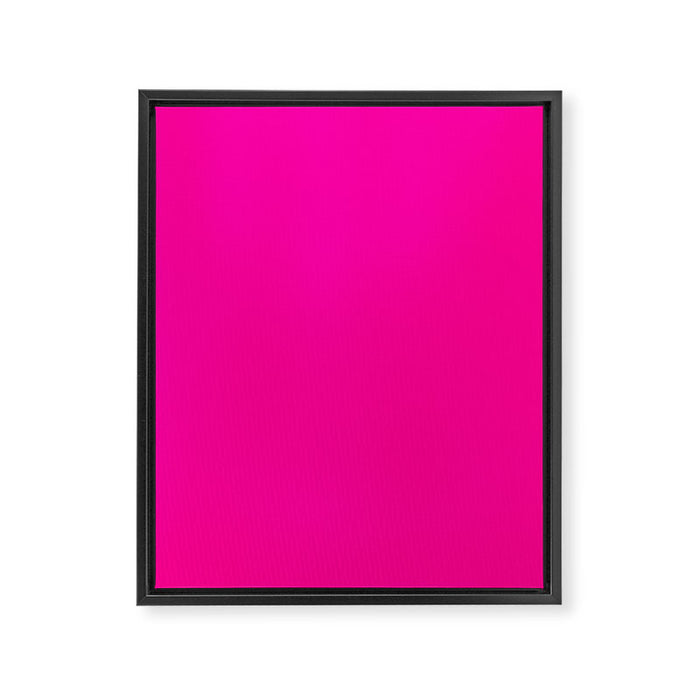 Fluorescent Pink Framed Canvas Print Gallery Image 1