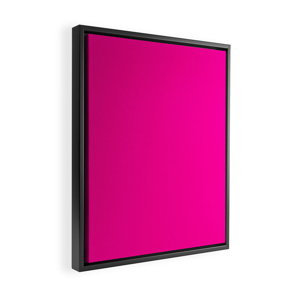 Fluorescent Pink Framed Canvas Print Gallery Image 2