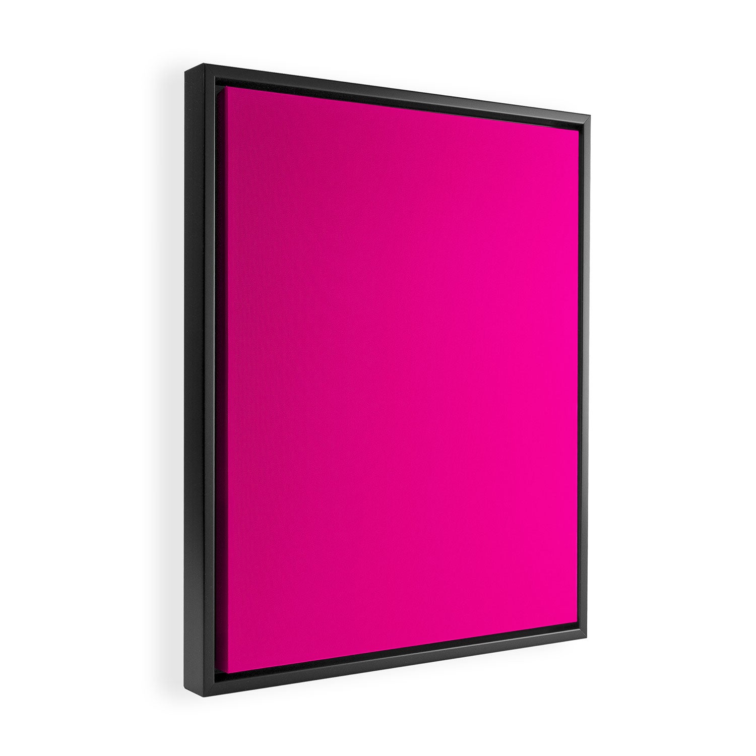 Fluorescent Pink Framed Canvas Print Gallery Image 2